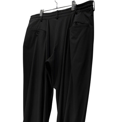 S'YTE Yohji Yamamoto Black Gabardine Flare Seam Pants Size 3