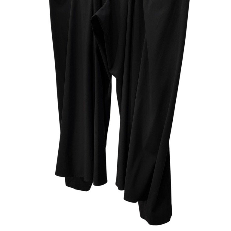S'YTE Yohji Yamamoto Black Gabardine Flare Seam Pants Size 3