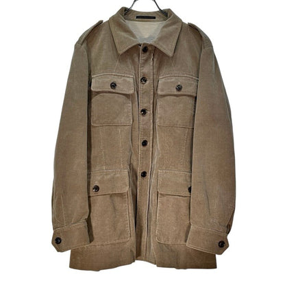 Y's for men Beige Corduroy 4-Pocket Military Jacket Size 3