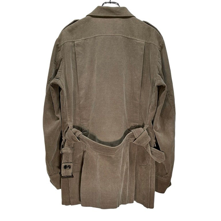 Y's for men Beige Corduroy 4-Pocket Military Jacket Size 3