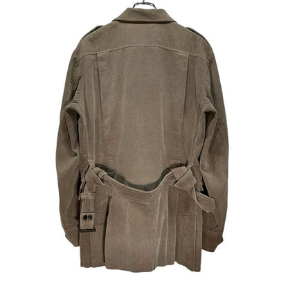 Y's for men Beige Corduroy 4-Pocket Military Jacket Size 3