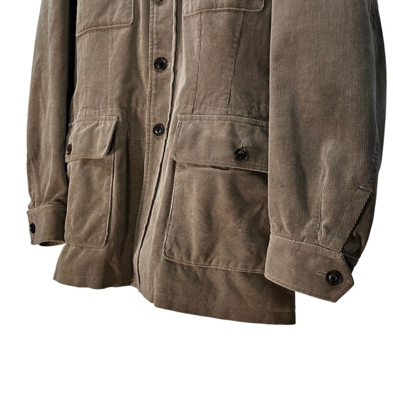 Y's for men Beige Corduroy 4-Pocket Military Jacket Size 3