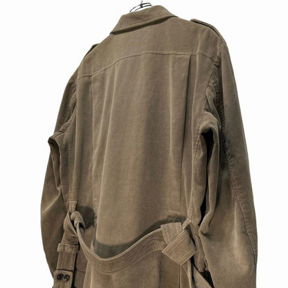 Y's for men Beige Corduroy 4-Pocket Military Jacket Size 3