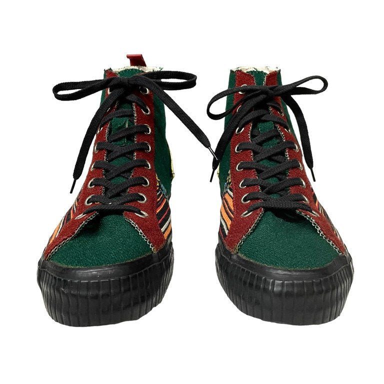Yohji Yamamoto 95AW Wool Leather Patchwork Hi-Top Size M