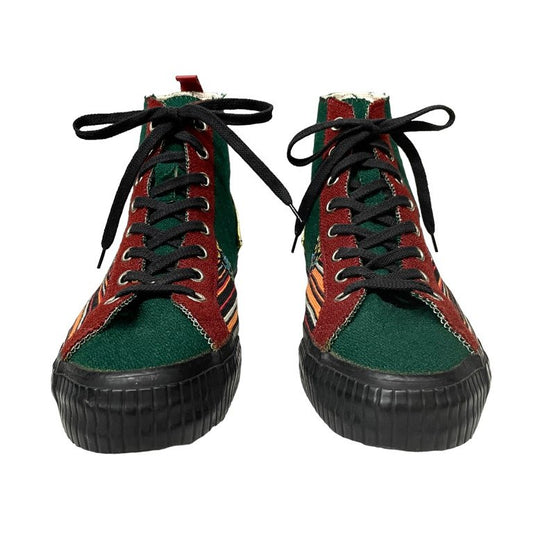 Yohji Yamamoto 95AW Wool Leather Patchwork Hi-Top Size M