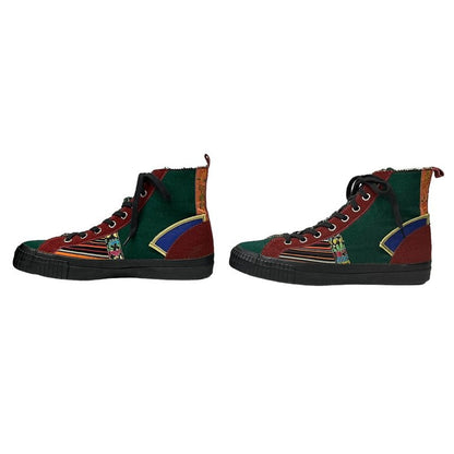 Yohji Yamamoto 95AW Wool Leather Patchwork Hi-Top Size M