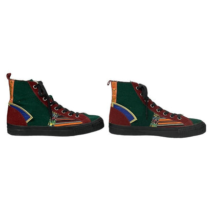 Yohji Yamamoto 95AW Wool Leather Patchwork Hi-Top Size M