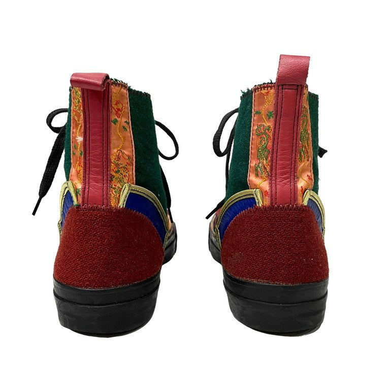 Yohji Yamamoto 95AW Wool Leather Patchwork Hi-Top Size M