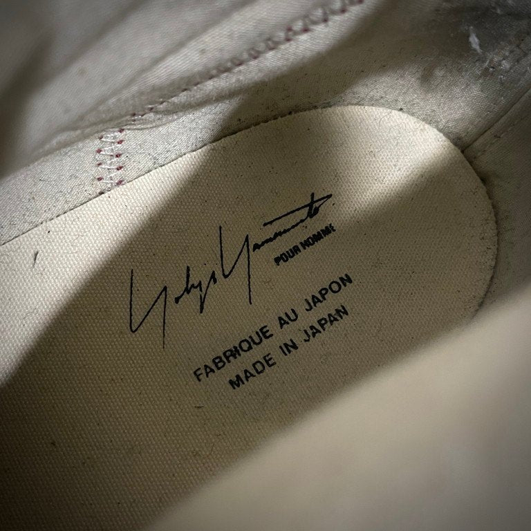 Yohji Yamamoto 95AW Wool Leather Patchwork Hi-Top Size M