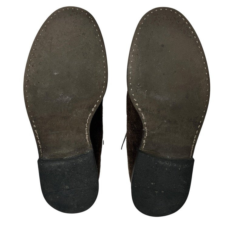 Comme des Garcons HOMME Brown Suede Lace-Up Boots 20SS