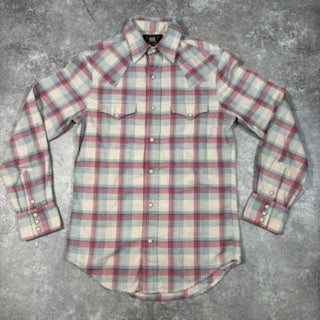 RRL Western Blue Pink White Plaid Shirt Size XS