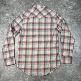 RRL Western Blue Pink White Plaid Shirt Size XS