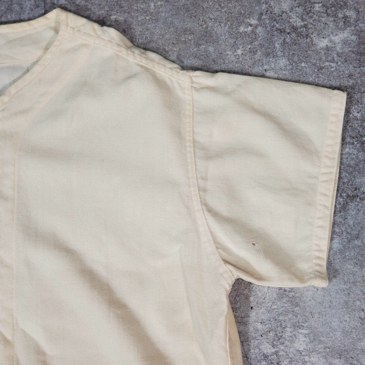 ALDEN 60s Vintage Genera Zip Baseball Shirt White Size 40