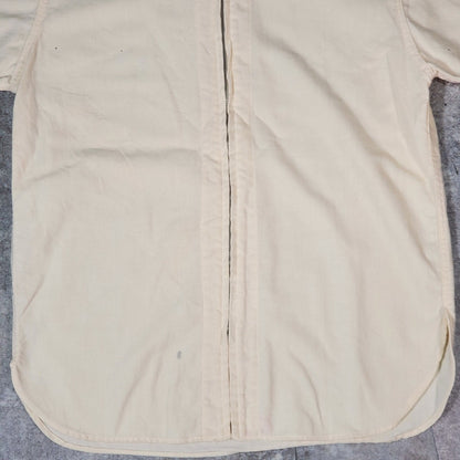 ALDEN 60s Vintage Genera Zip Baseball Shirt White Size 40