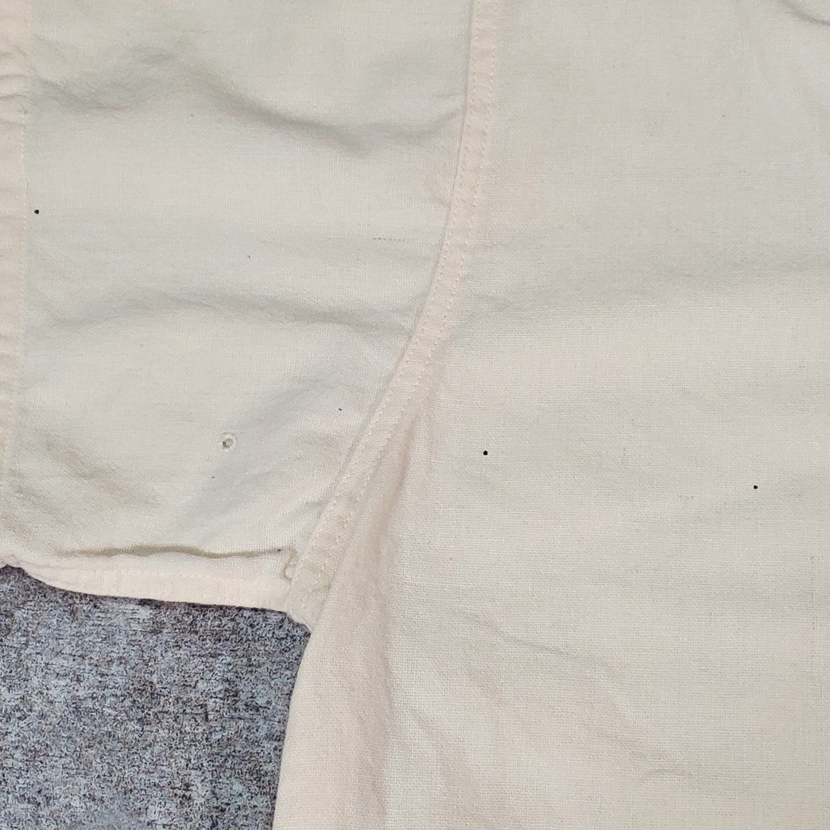 ALDEN 60s Vintage Genera Zip Baseball Shirt White Size 40