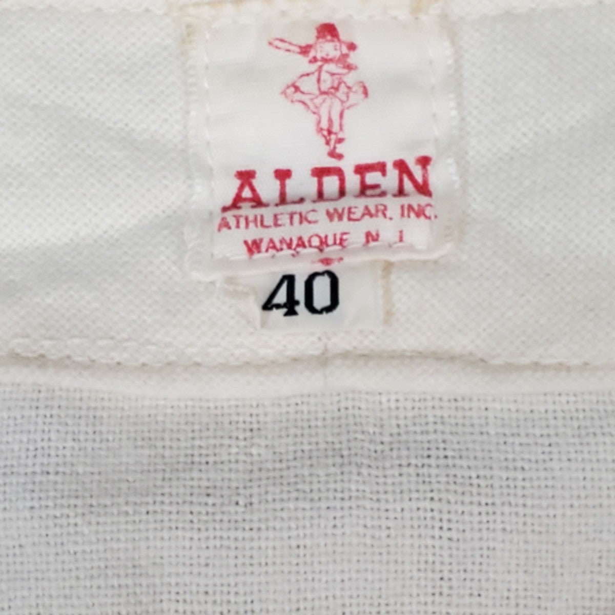 ALDEN 60s Vintage Genera Zip Baseball Shirt White Size 40