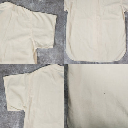 ALDEN 60s Vintage Genera Zip Baseball Shirt White Size 40