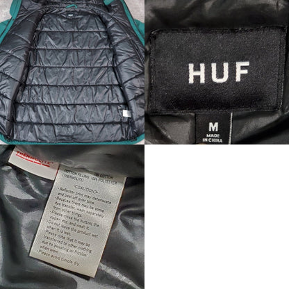 HUF Japan Exclusive Padded Nylon Puff Jacket Green Size M