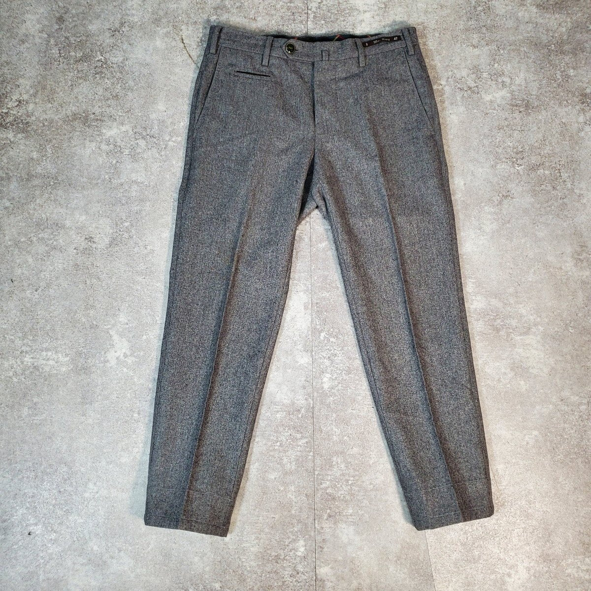 PT01 Wool Slacks Gray Italian Brand Size 42