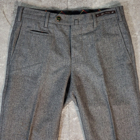 PT01 Wool Slacks Gray Italian Brand Size 42