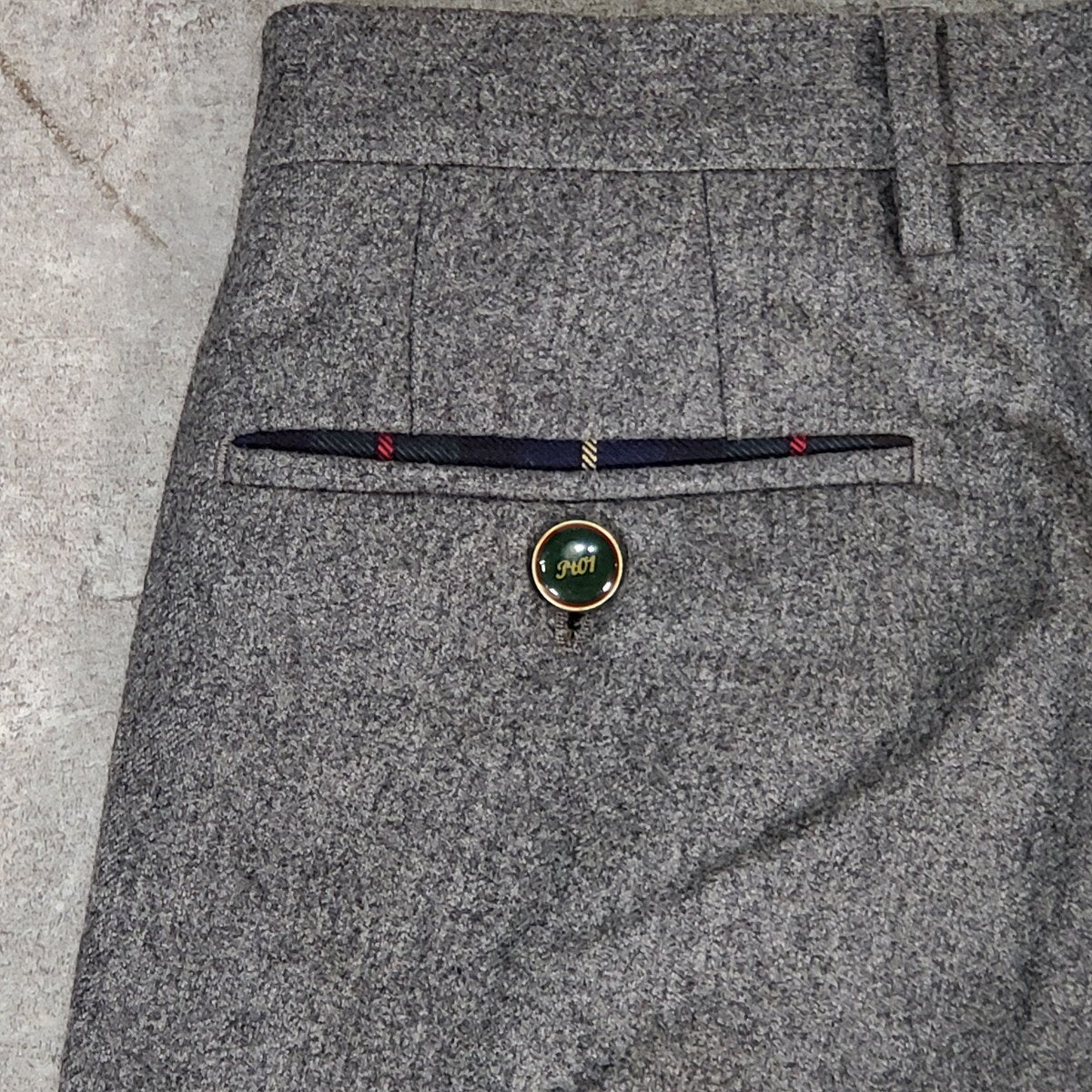 PT01 Wool Slacks Gray Italian Brand Size 42