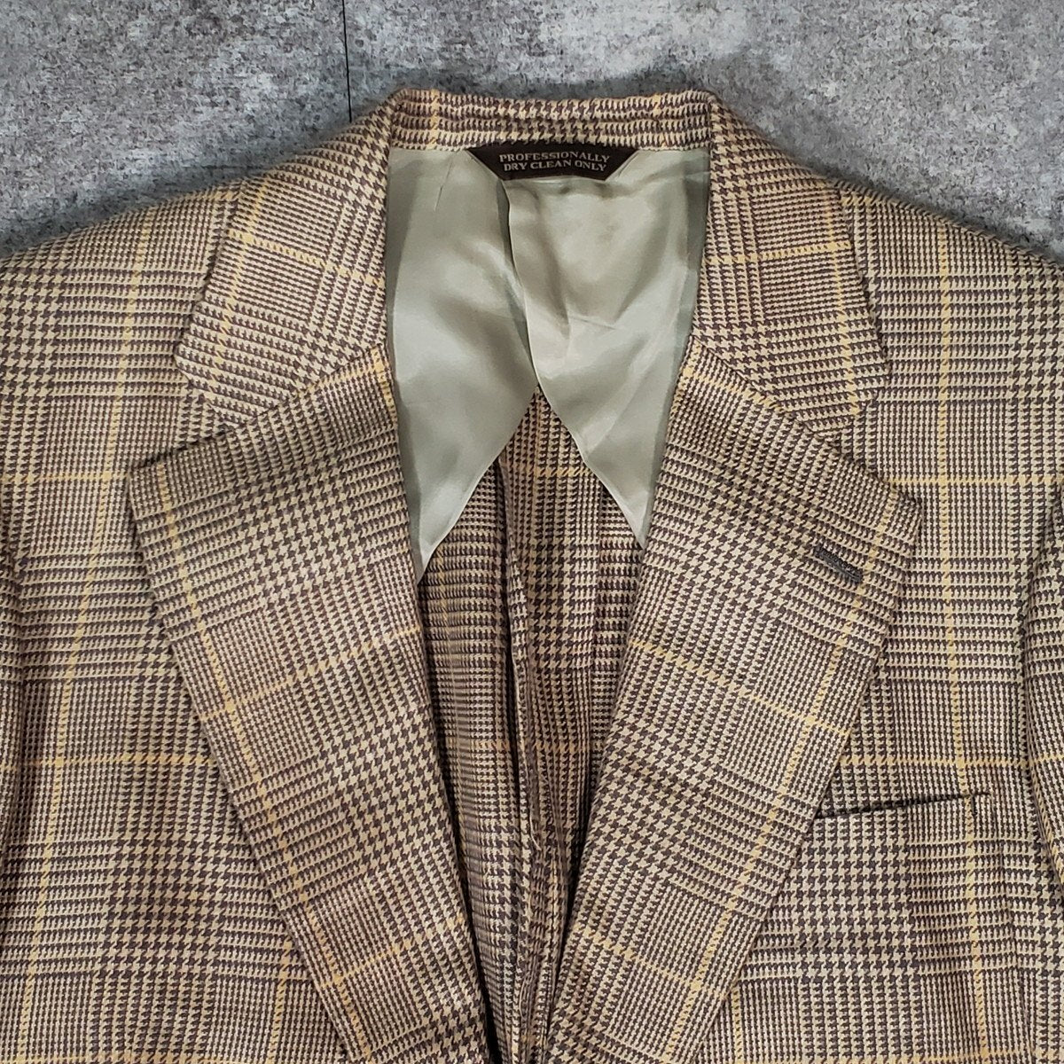 Paul Stuart Check Tailored Blazer Gray Size 42R
