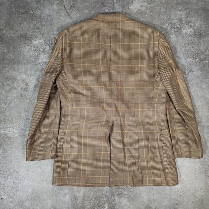 Paul Stuart Check Tailored Blazer Gray Size 42R