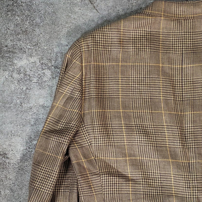 Paul Stuart Check Tailored Blazer Gray Size 42R