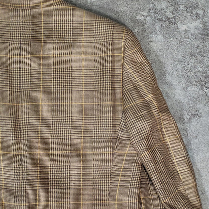Paul Stuart Check Tailored Blazer Gray Size 42R