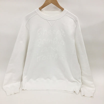 SACAI( MADSAKI Front Flock Print Sweatshirt White Size 3