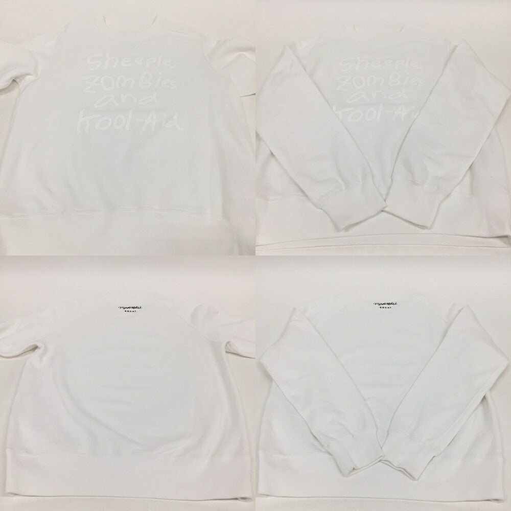 SACAI( MADSAKI Front Flock Print Sweatshirt White Size 3