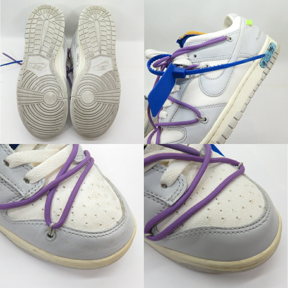 NIKE DUNK LOW Off-White 1 of 50 Sail Gray Sneakers