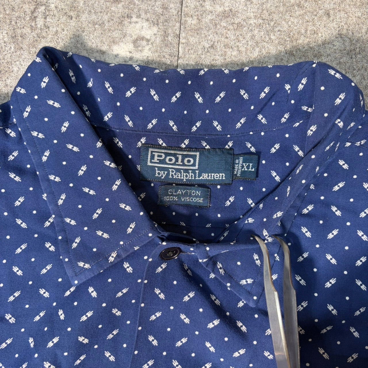 Polo by Ralph Lauren 90s "CLAYTON" Collar Shirt Size XL