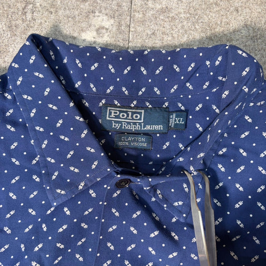 Polo by Ralph Lauren 90s "CLAYTON" Collar Shirt Size XL