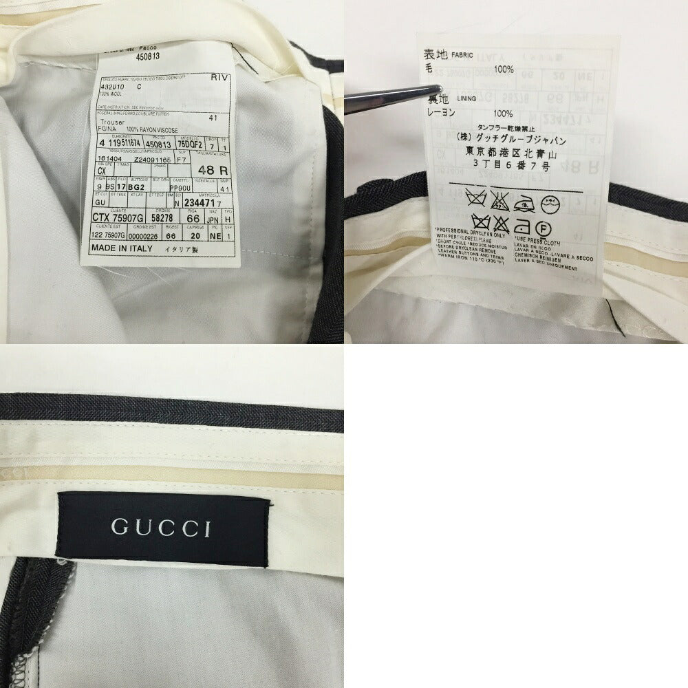 GUCCI Slacks Gray Pants Size 48