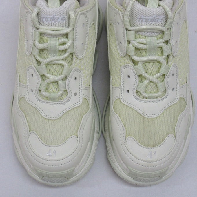 BALENCIAGA Triple S Cream Sneakers Size 27cm