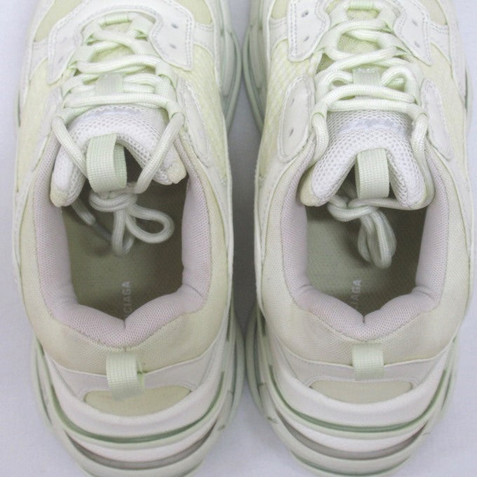 BALENCIAGA Triple S Cream Sneakers Size 27cm