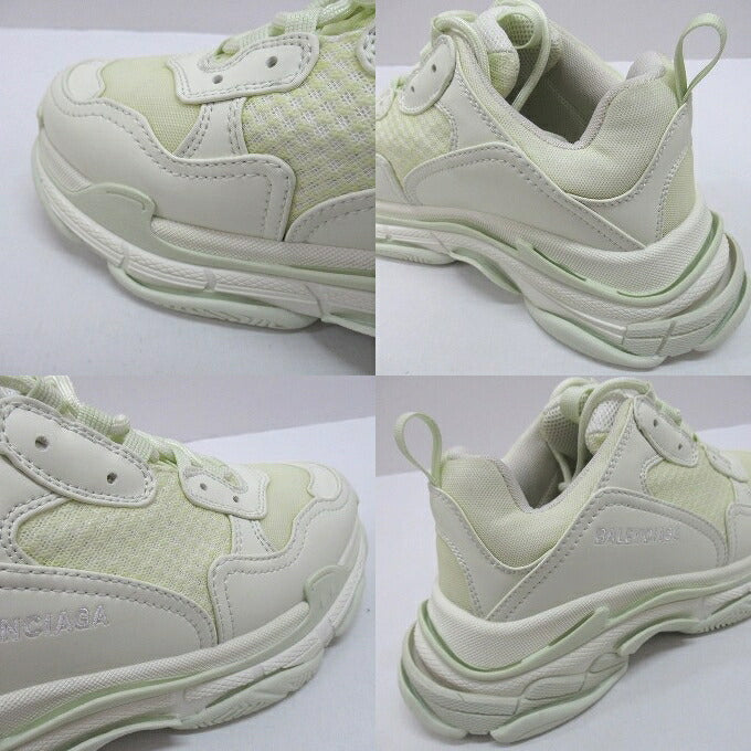 BALENCIAGA Triple S Cream Sneakers Size 27cm