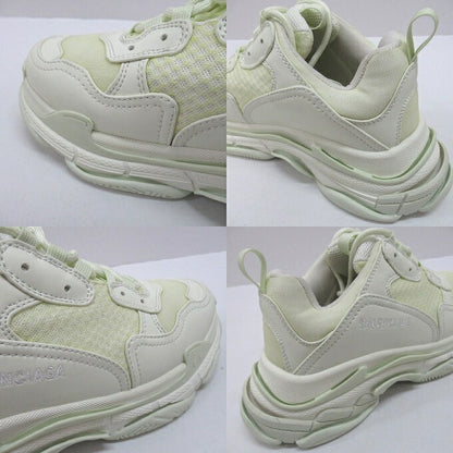 BALENCIAGA Triple S Cream Sneakers Size 27cm