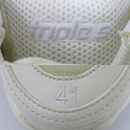 BALENCIAGA Triple S Cream Sneakers Size 27cm