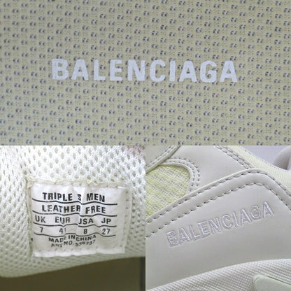 BALENCIAGA Triple S Cream Sneakers Size 27cm