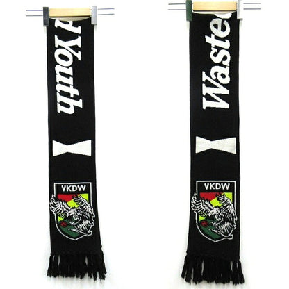 Wasted Youth FW22 Football Scarf Black Size ONE SIZE