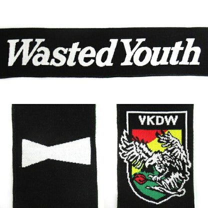 Wasted Youth FW22 Football Scarf Black Size ONE SIZE