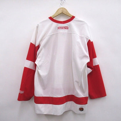 CCM Detroit Red Wings Game Shirt 90s Ice White Red Size L