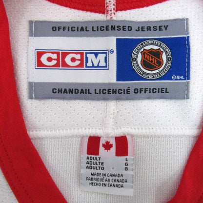 CCM Detroit Red Wings Game Shirt 90s Ice White Red Size L