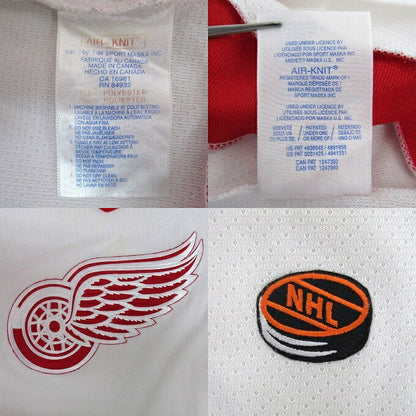 CCM Detroit Red Wings Game Shirt 90s Ice White Red Size L