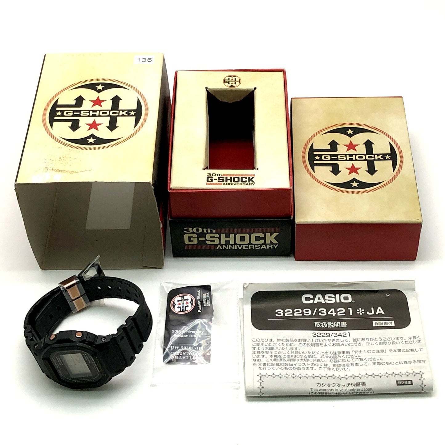 G-SHOCK DW-5030C-1 30th Resist Black Watch Size ONE SIZE