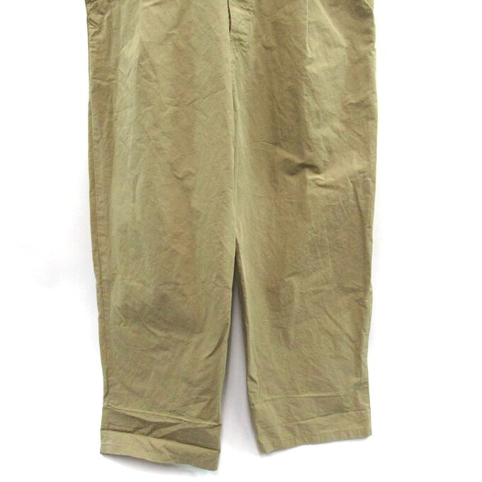 Veritecoeur Cotton Linen Overalls Beige Size 1