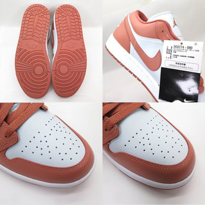 NIKE WMNS Air Jordan 1 Low Platinum Sky J Orange Sneakers