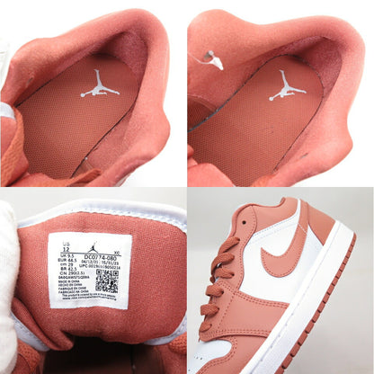 NIKE WMNS Air Jordan 1 Low Platinum Sky J Orange Sneakers